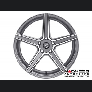 Ford Fusion Custom Wheels by Fondmetal - KV-1 - Matte Titanium Machined